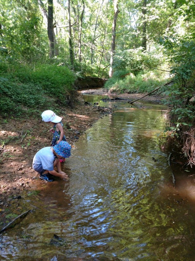 M and K in wdf creek July 2019